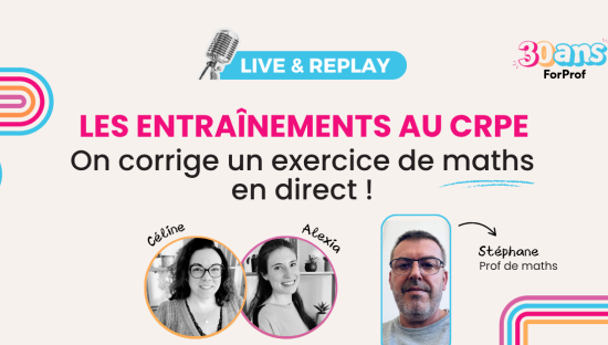 On corrige un exercice de maths en direct !