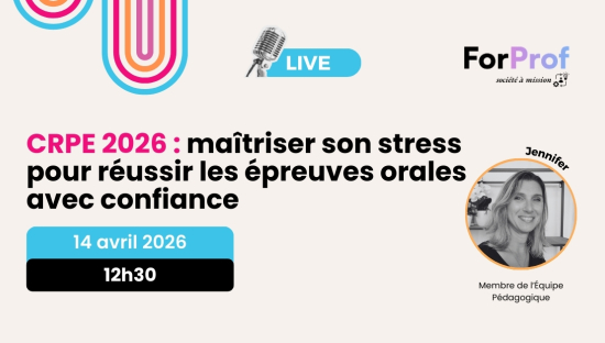 CRPE 2026 : maîtriser son stress pour réussir les épreuves orales avec confiance