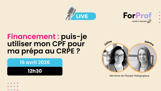 Financement : puis-je utiliser mon CPF pour ma prépa au CRPE ?