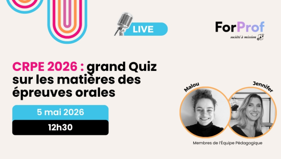 CRPE 2026 : grand QUIZ sur les matières des épreuves orales