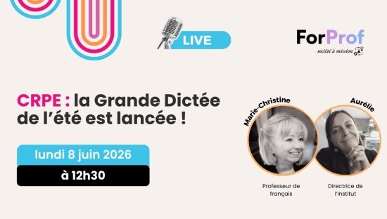 CRPE : la Grande Dictée de l’été est lancée