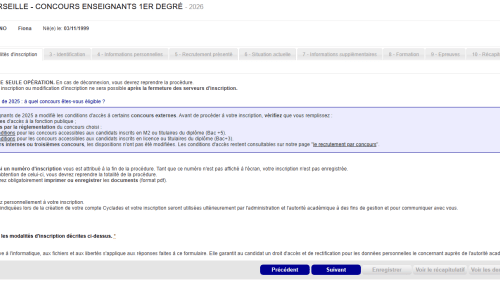 concours instituteur inscription