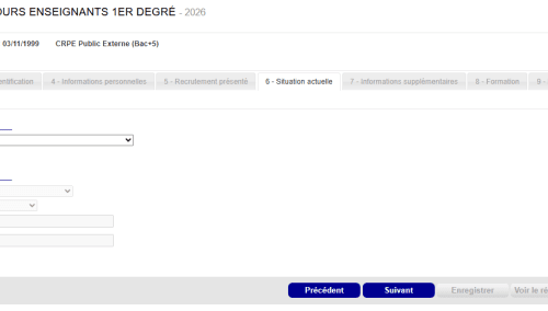 formation concours PE et instituteur inscription