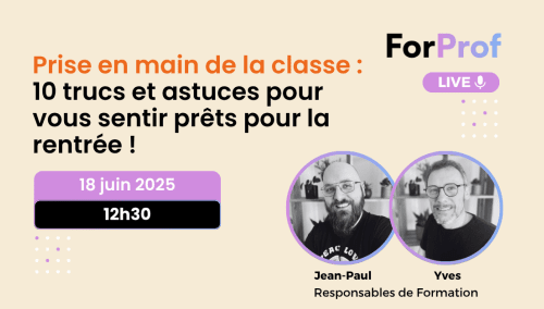 LIVE : La pédagogie inversée :  un atout pour le métier de Professeur des Écoles
