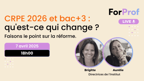 LIVE - Les secrets de Marine pour réussir le CRPE