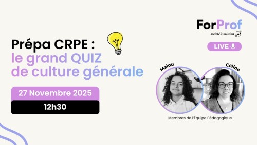 Prépa CRPE : le Grand Quiz de Culture Générale