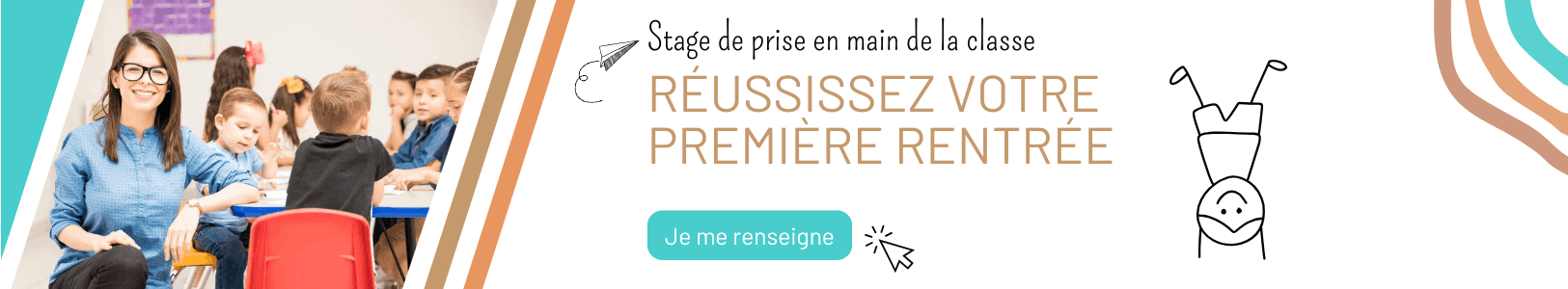 Bannière stage de prise en main de la classe