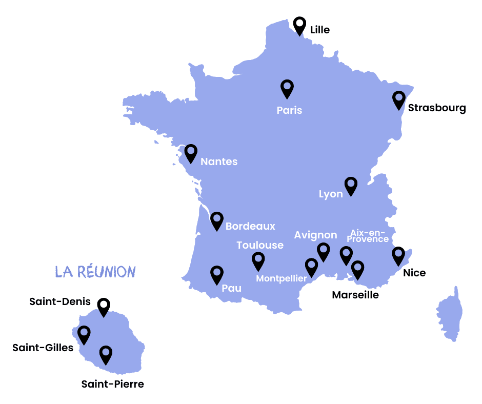 carte centres écoles forprof