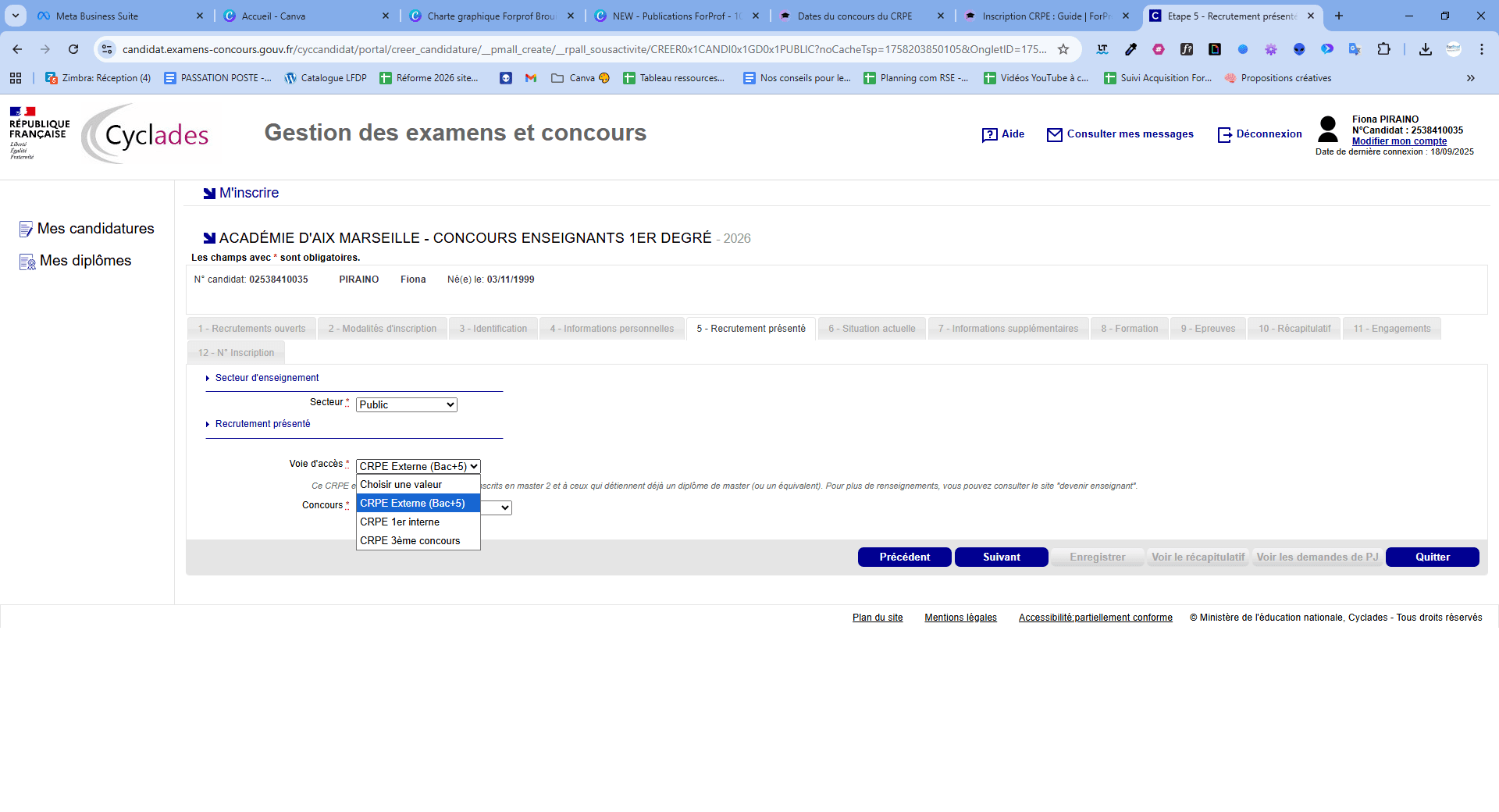 concours CRPE prepa et inscription