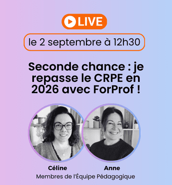 LIVE du 02/09 - Seconde chance :  je repasse le CRPE  en 2026 !