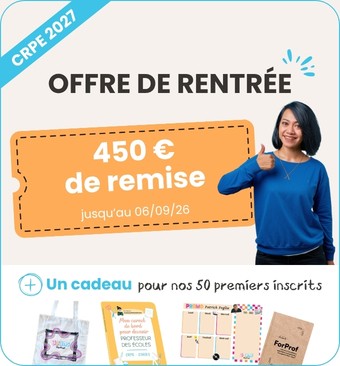 Offre de rentrée -450 euros