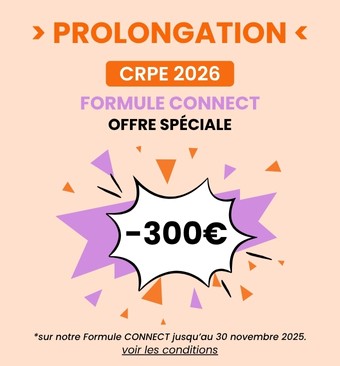 CRPE 2026 : dernières places sur notre formule CONNECT