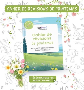 Cahier de révision CRPE printemps