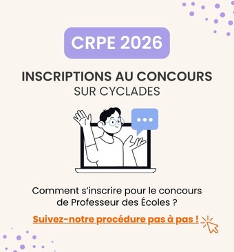 CRPE 2026 : votre inscription sur Cyclades pas à pas