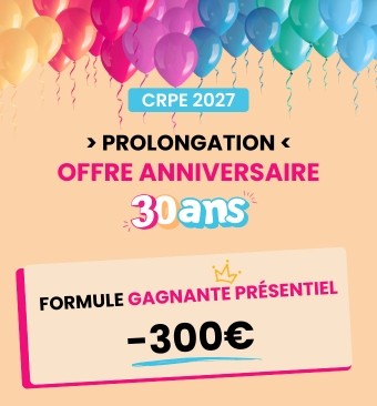 Offre anniversaire GAGNANTE 300