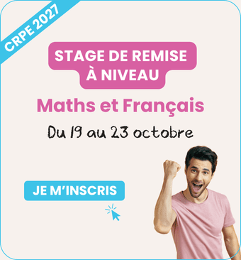 Stage de remise à niveau maths et français CRPE 2027