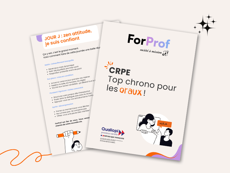 Guide top chrono pour les oraux crpe