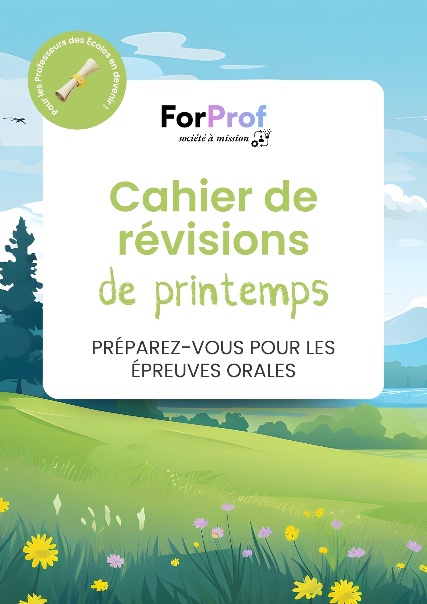 cahier de révisions du CRPE printemps 2026