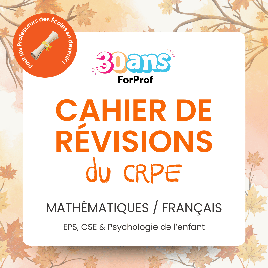 cahier de révisions automne 2026