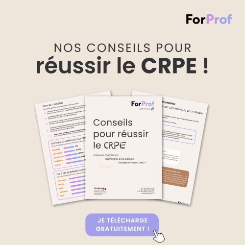 Téléchargez le guide des conseils pour réussir le CRPE
