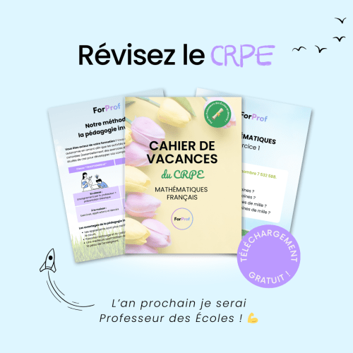 Téléchargez le cahier de vacances du CRPE printemps 2025