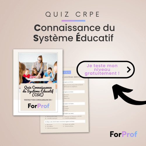 Quiz CRPE : Connaissance du Système Éducatif
